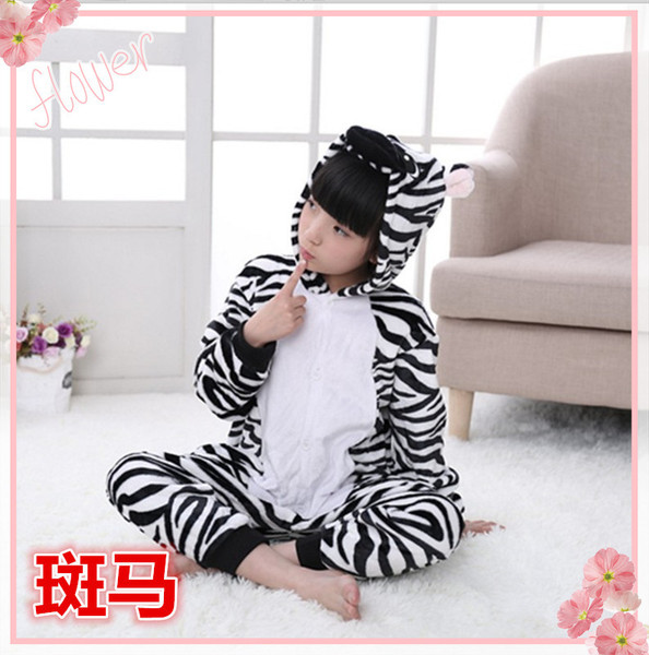 Children's cartoon flannel pijama for men and women