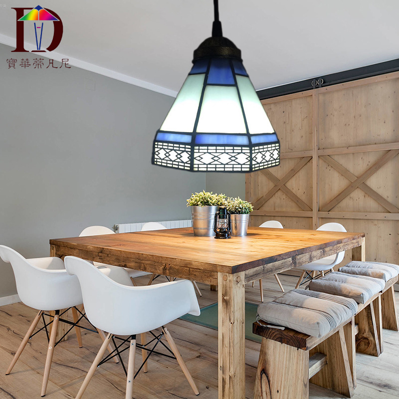 Lighting wholesale restaurant led creative chandelier a generation of Tiffany retro restaurant single chandelier promotion