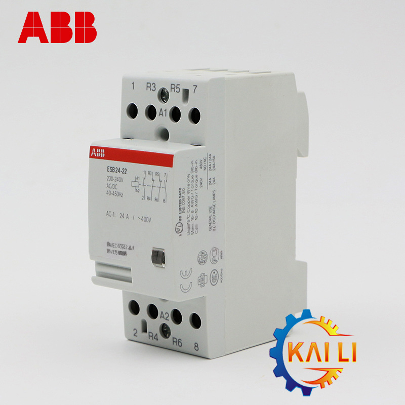 ABB 建筑用接触器 ESB24-22*24V原装正品24A/2NO+2NC现货供应