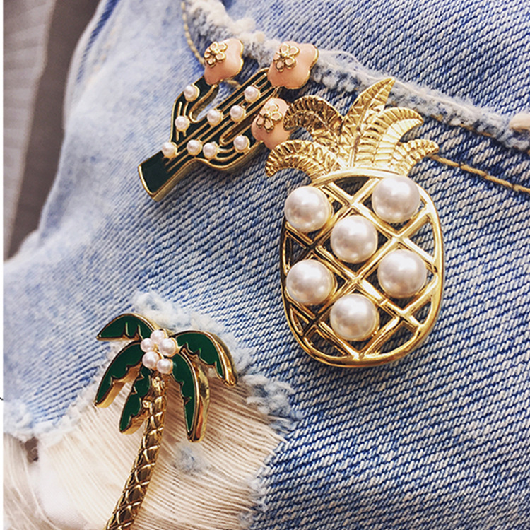 Summer style versatile pineapple coconut tree palm acupuncture