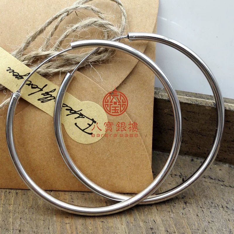 Trend earrings, silver 925 sample, European style