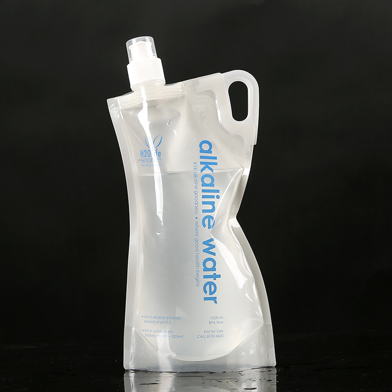 厂家生产塑料包装袋 洗衣液包装袋 带嘴自立袋透明加厚