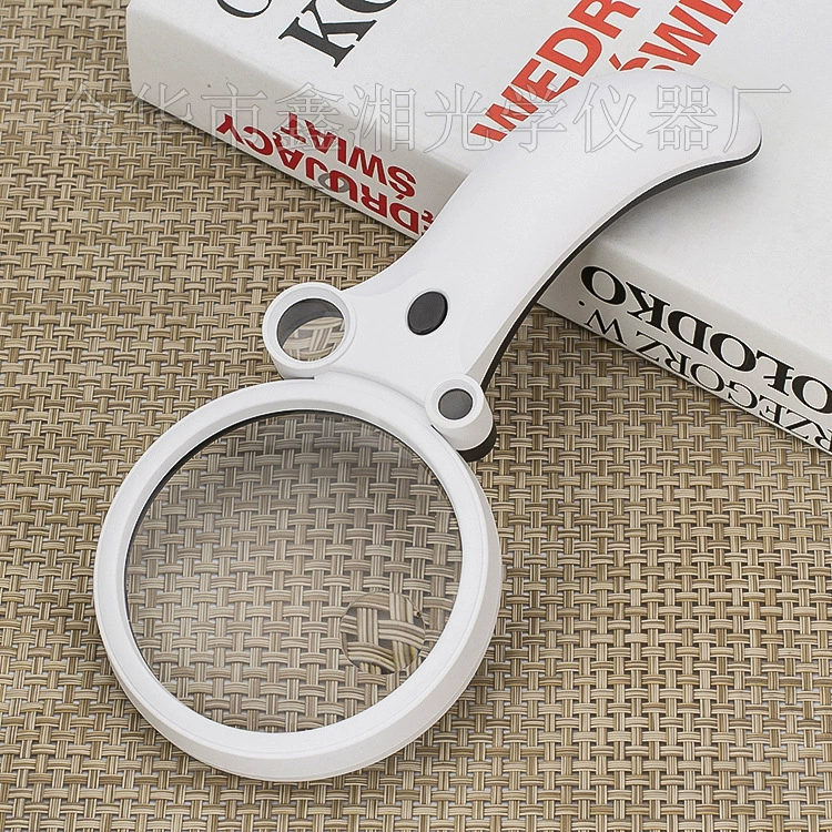 Заводская портативная 3-в-1, четыре Многослойные книги для чтения, идентификация ювелирных изделий со светодиодным детектором денег, увеличительное стекло 600CH