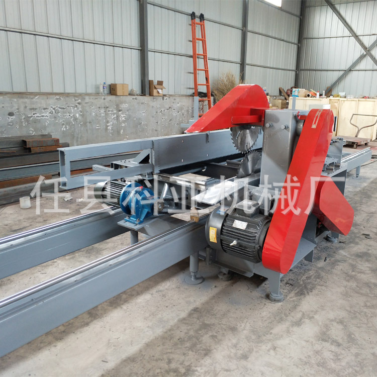 推台锯半自动原木开料裁板锯 自动硬杂木开料锯 手推原木推台锯