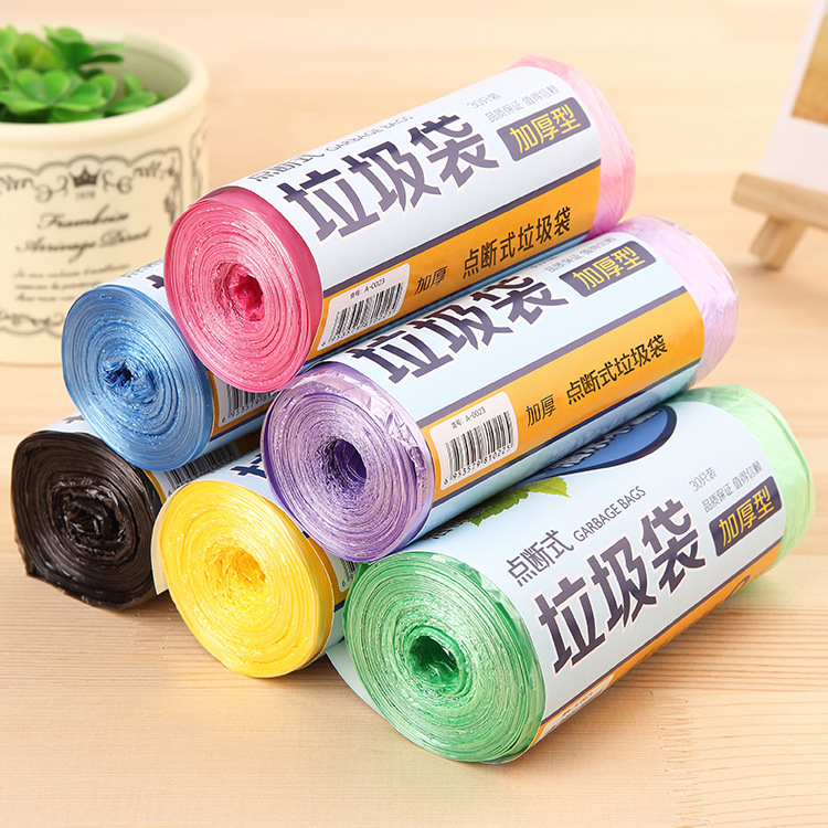 Thickened garbage bag portable large household new material point broken disposable garbage bag daily necessities manufacturers wholesale
