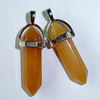 Quartz, organic agate crystal, bullet, necklace, pendant, wholesale