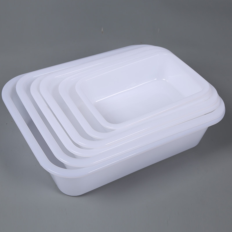 White Plastic Square Box Rectangular Uncovered Storage Box Tool Parts Basin Plastic White Ice Tray Freezing Basin White Plastic Square Box Rectangular Uncovered Storage Box Tool Parts Basin Plastic White Ice Tray Freezing Basin
