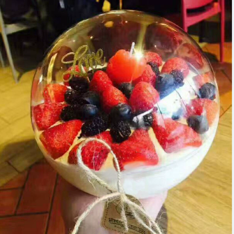 Transparent plastic Christmas pendant, acrylic mousse