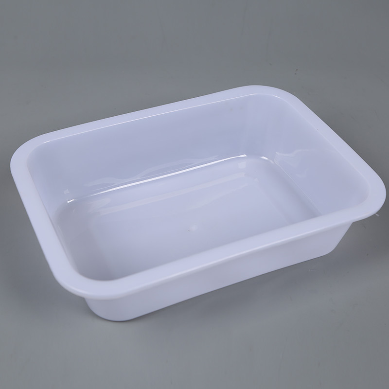 White rectangular stand, storage box 2