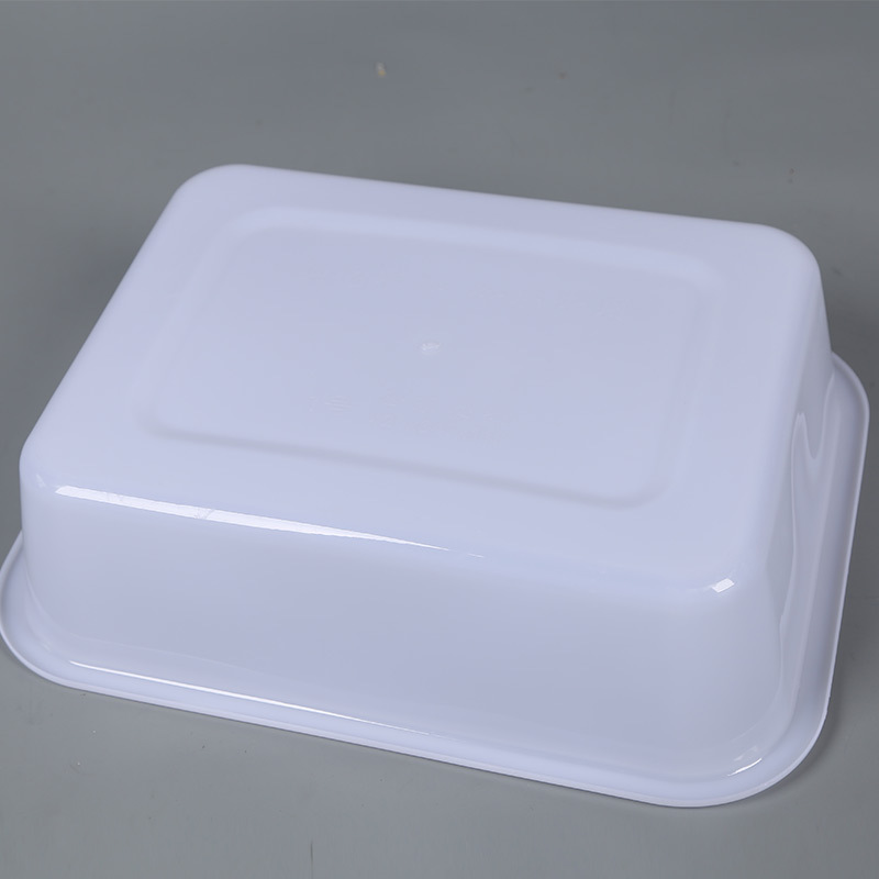White rectangular stand, storage box 3