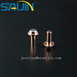 温州赛金厂家直销花纹银触点台阶触点电器配件批发可按图纸异性铆