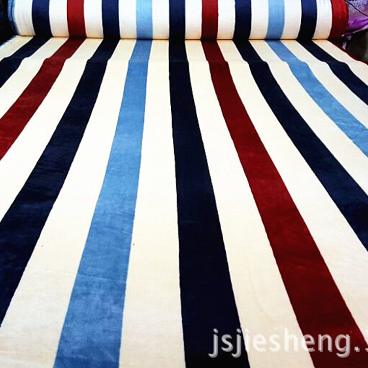 荐 超柔四件套法兰绒毛毯 涤纶水貂绒沙发垫面料家居睡衣布