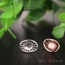 新品S925纯银耳钉空托简约精品耳钉耳吊空托厂家直销个性批发