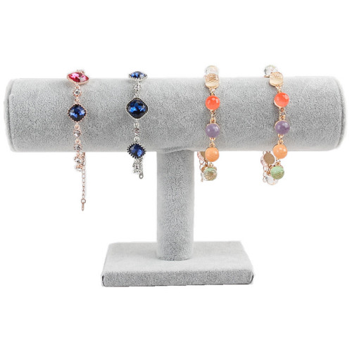 Dan Yuan Wholesale T-shaped Single Layer Bracelet Necklace Watch Bead Antique Display Storage Jewelry Rack Promotion