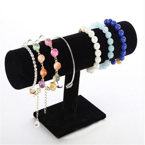 Dan Yuan Wholesale T-shaped Single Layer Bracelet Necklace Watch Bead Antique Display Storage Jewelry Rack Promotion