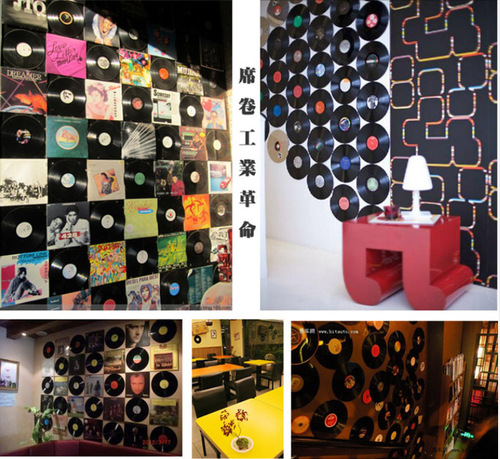 DIY simulated vinyl records for birthday gifts graffiti creative personalized decorative ornaments wall decorations bedroom guest