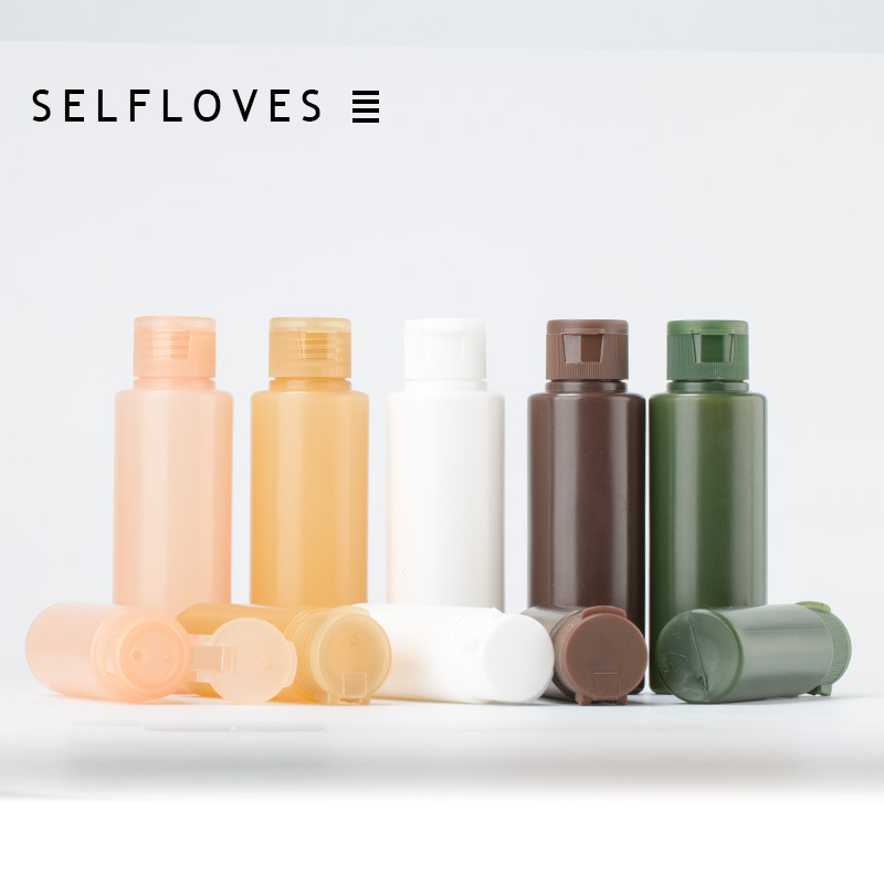 Pe Flip Cover Bottled 50ml/100ml Multicolor Shampoo Conditioner Body Soap Skin Care Travel Lotion