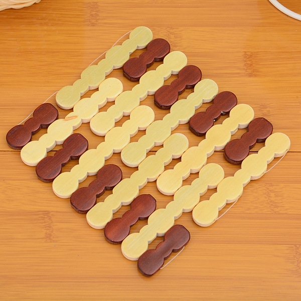 Two -yuan store 16cm round bamboo cutout coaster pad hot -selling…