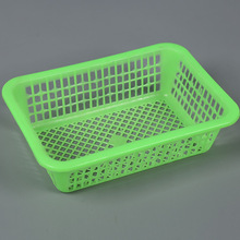 塑料篮子长方形收纳篮子电商配货仓库分类篮拣货筐塑料方筛沥水篮