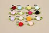 DIY handmade Korean colorful little flower home textile headwear handicraft decorative accessories with leaf peony
