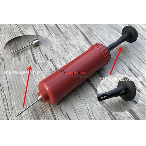 Hand push small basketball pump football pump portable volleyball inflatable pump toy pump air needle