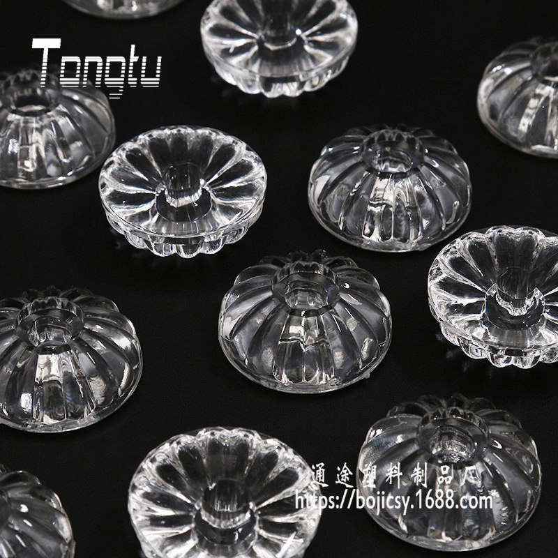 32*13.5mm Acrylic Crystal Drawer Handle Cabinet Door Cabinet High Transparent Semicircle Small Handle DIY Creative