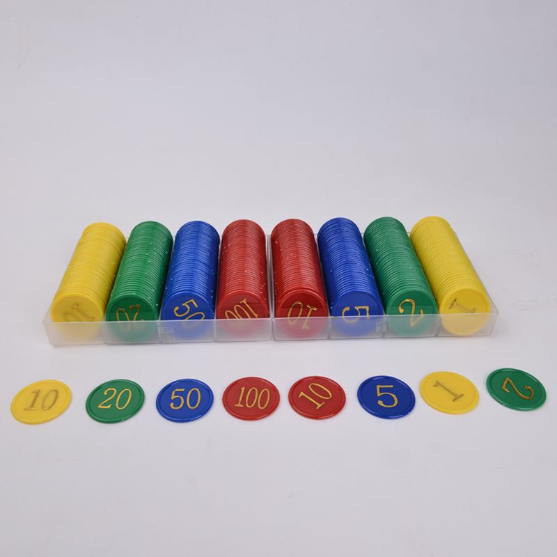 Chip chips chips 160 pieces size face value double-sided gilding word game token mahjong accessories