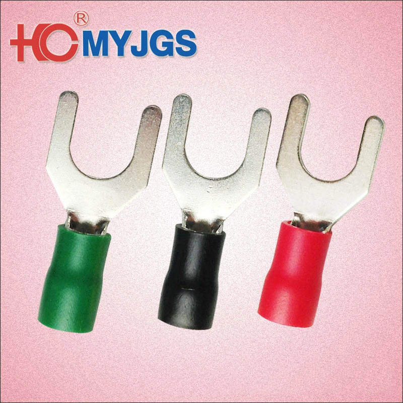 厂家直供U型Y型绝缘端子电工叉形TU-JTK型预绝缘端头冷压接线端子