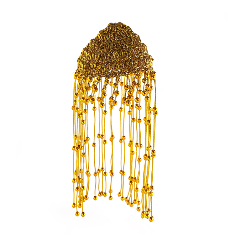 Woven golden children's beads handmade