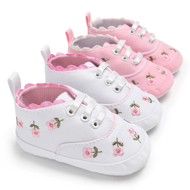 babyshoes Spring and Autumn 0-1 Year Old Embroidered Baby Shoes Baby Shoes Soft Sole Shoes Toddler Shoes