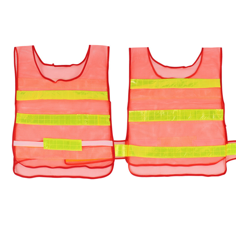Wholesale various types of sanitation construction site cloth horse clip mesh cloth V-type safety vest reflective vest
