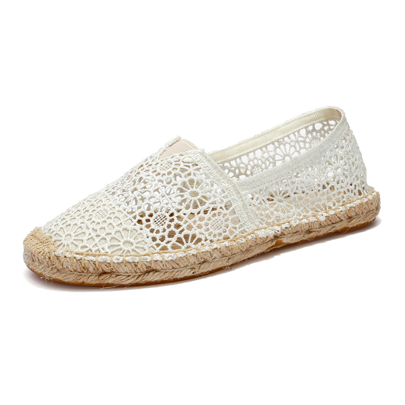 Summer straw casual shoes flat