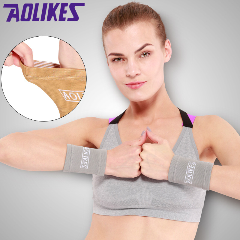 Fábrica directa jacquard pulsera elástica de cuatro lados deportes al aire libre baloncesto fútbol transpirable sudor-absorción deportes pulsera al por mayor