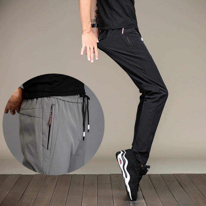 Осенние эластичные весенние универсальные брюки, slim fit, корейский стиль
