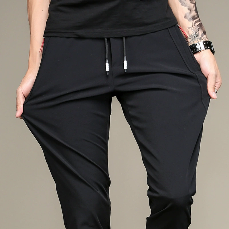 Осенние эластичные весенние универсальные брюки, slim fit, корейский стиль