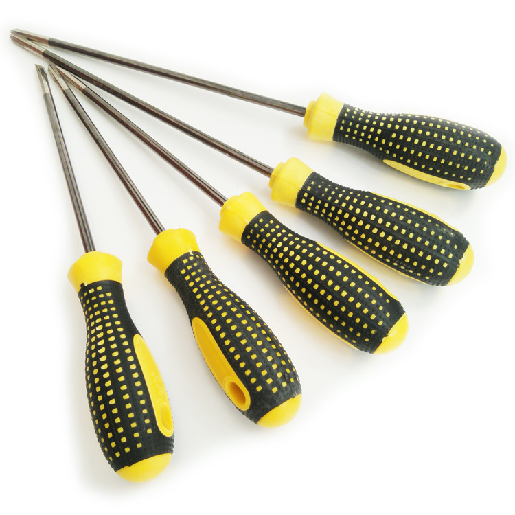 网点柄螺丝刀 多用功能一字螺丝刀 铬钒合金钢公制十字螺丝刀批发