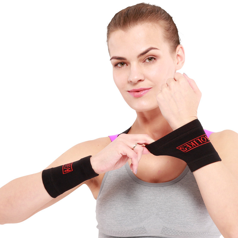Fábrica directa jacquard pulsera elástica de cuatro lados deportes al aire libre baloncesto fútbol transpirable sudor-absorción deportes pulsera al por mayor