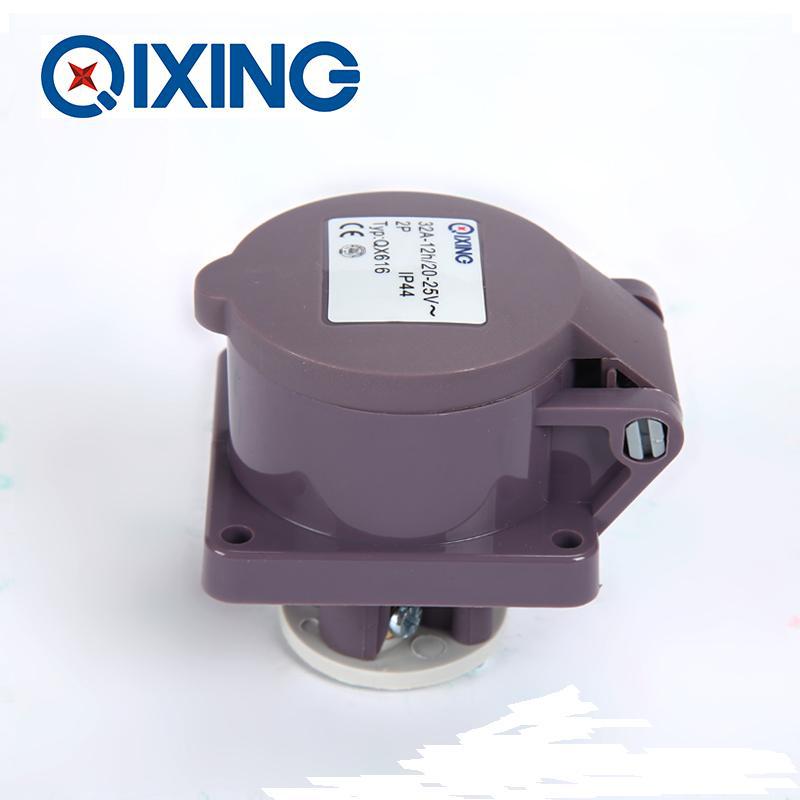 启星低压工业插座QX616  32A 2P