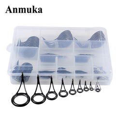 多號筏竿路亞竿導環配件 一套90件不鏽鋼陶瓷單腳導線環套裝