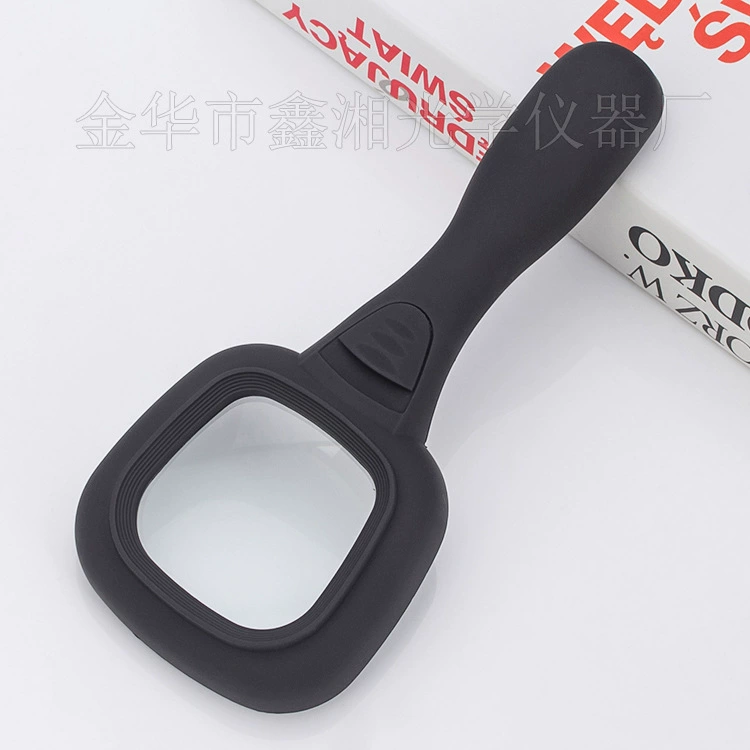 Ручная квадратная ручка с УФ-детектором денег 3 раза со светодиодным кронштейном для чтения увеличительное стекло для пожилых людей 600558A