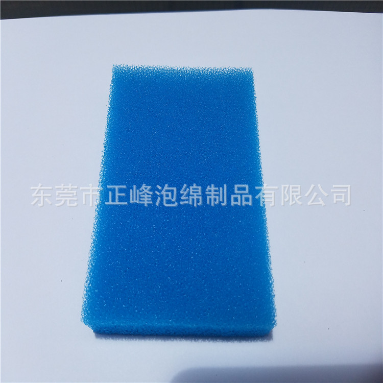 厂家供应 过滤海绵圆柱 蓝色过滤棉宠物饮水机过滤棉半圆