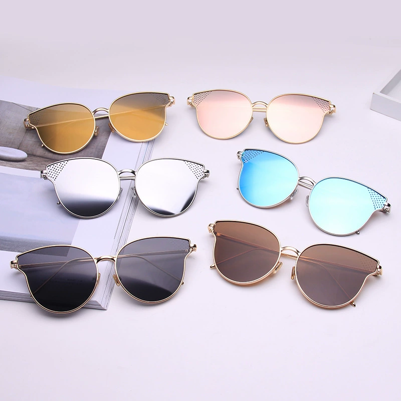 Sunglasses, metal fashionable glasses, internet celebrity