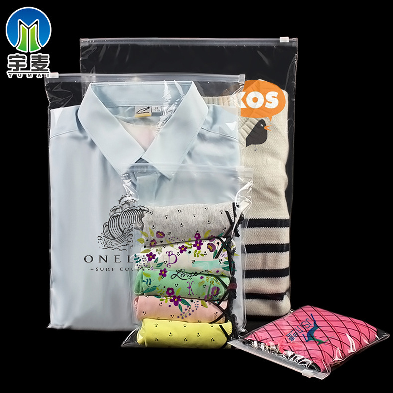 Transparent storage system with zipper
