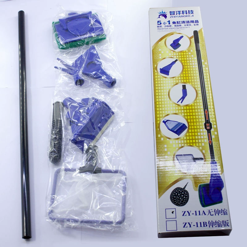 Aquarium, glass brush, three-in-one