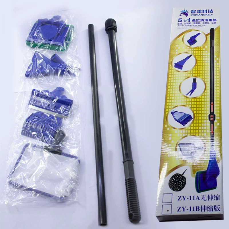 Aquarium, glass brush, three-in-one