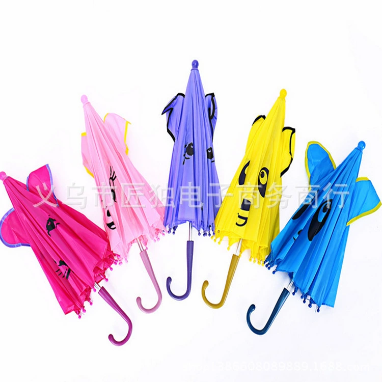 Зонт-подарок для детей: милый, креативный зонт в форме ушей, солнцезащитный, для яркой погоды, с защитой от УФ-излучения, мультяшный дизайн.