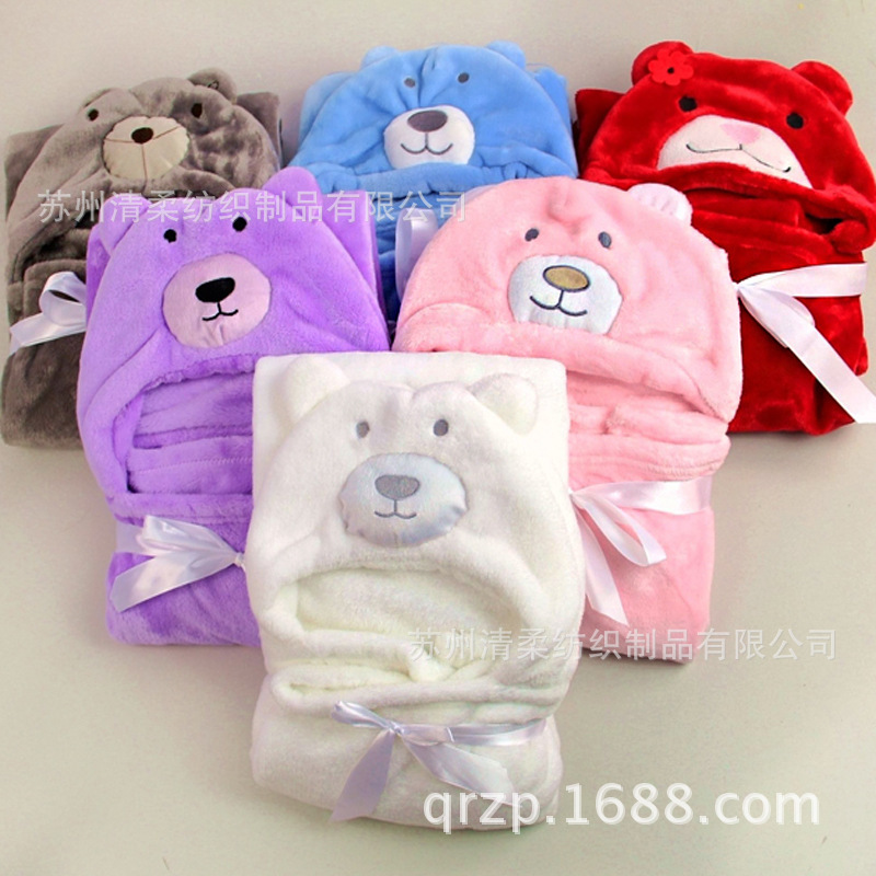Baby supplies flannel children's bathrobe super soft animal cloak quilt blanket single layer blanket Baby supplies flannel children's bathrobe super soft animal cloak quilt blanket single layer blanket