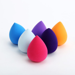Manufacturer Supplies Non-Latex Powder Puff Makeup Egg Beauty Egg Gourd Water Drop Beveled Powder Puff Makeup Cotton Wet and Dry Use