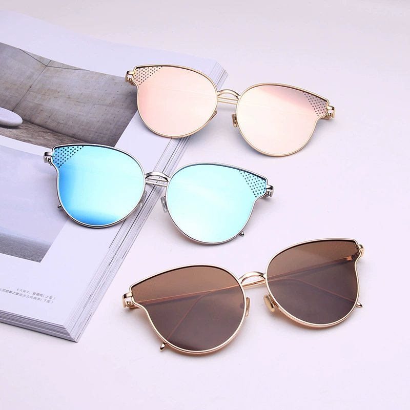 Sunglasses, metal fashionable glasses, internet celebrity