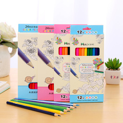 Cartoon children's colored pencils 36 24 12 colors sweet student hand painting coloring pen color T